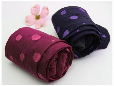 多色彩连裤丝袜厂家直供 高弹大圆点天鹅绒连裤丝袜批发零售指南